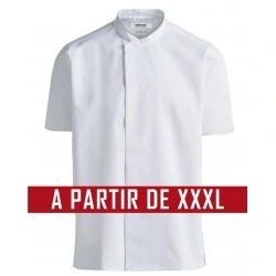 Veste de cuisine KENTAUR - André- Manches courtes - Grande Taille - Procouteaux