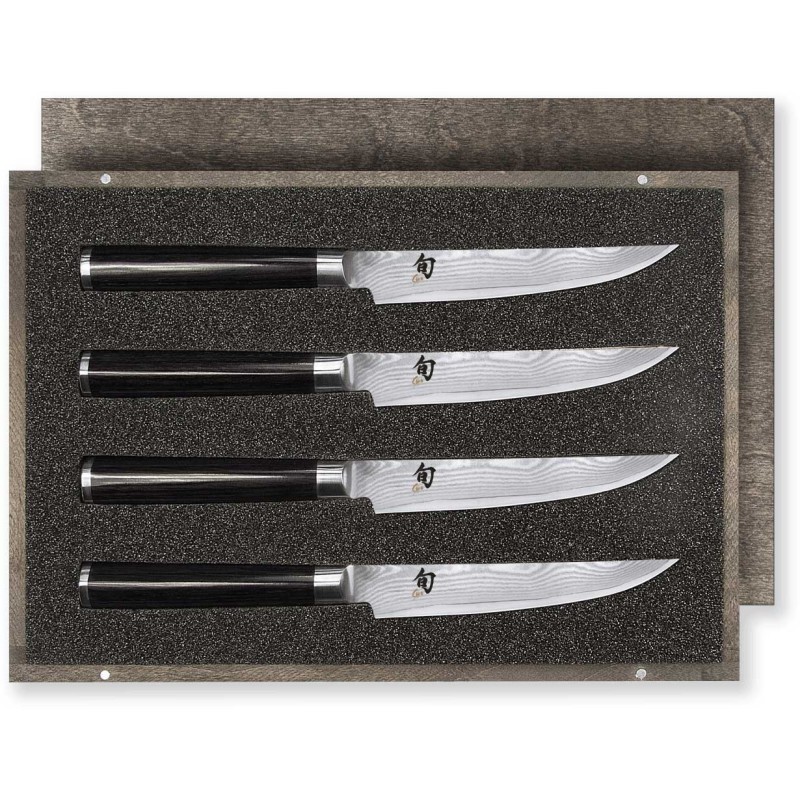 Lot de 4 couteaux à steak JAPONAIS - KAI SHUN CLASSIC - 409 € TTC