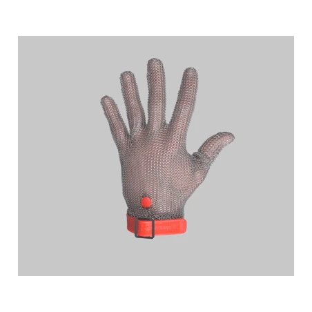 Gants Anti-Coupure - Manulatex- sans manchette - tout inox - Avec sangle bouton pression - Procouteaux