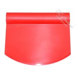 Coupe pâte rigide arrondi tout plastique rouge procouteaux